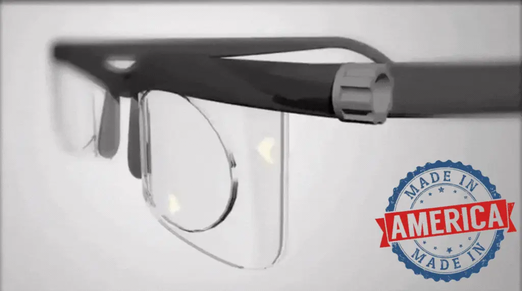 GIF of Vi-Shift glasses and badge 